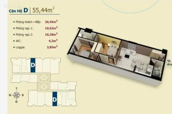 Bán căn hộ chung cư Võ Đình Quận 12, HCM, diện tích 54m2, giá 1.3 tỷ