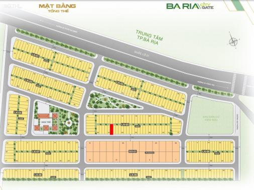 Đi định cư cần bán gấp nền LK-05-56 dự án Bà Rịa City Gate mặt tiền QL51, giá 1.75 tỷ/120m2
