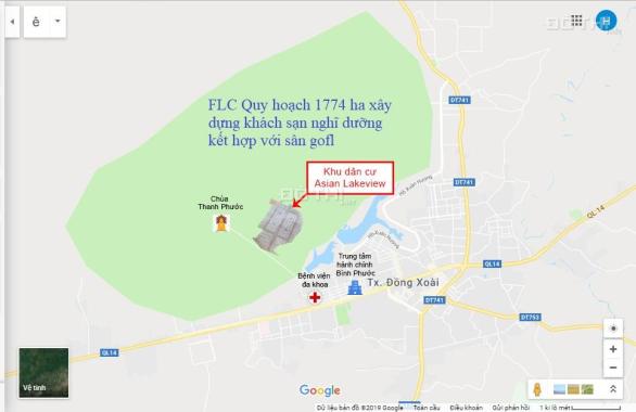 9 suất nội bộ đất nền sổ đỏ Asian Lake View trung tâm TP Đồng Xoài, giá 499tr/150m2, CK3% - 9%/lô