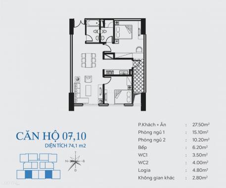 Chỉ từ 1,78 tỷ sở hữu căn hộ 2 phòng ngủ tại Smile Building, view hồ Đầm Đỗi