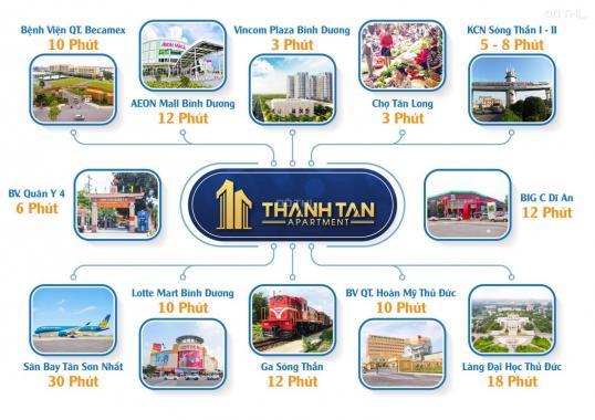Bán căn hộ chung cư tại dự án căn hộ Thạnh Tân, Dĩ An, Bình Dương, DT 39m2, giá 800 tr nhận nhà