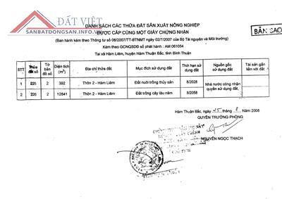 Bán 7.3ha đất trang trại khu du lịch Trung Thành Nam - Phan Thiết - Có đủ các dịch vụ du lịch