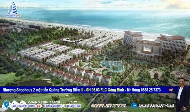 Bán shophouse 2 mặt tiền, view quảng trường biển dự án FLC Quảng Bình