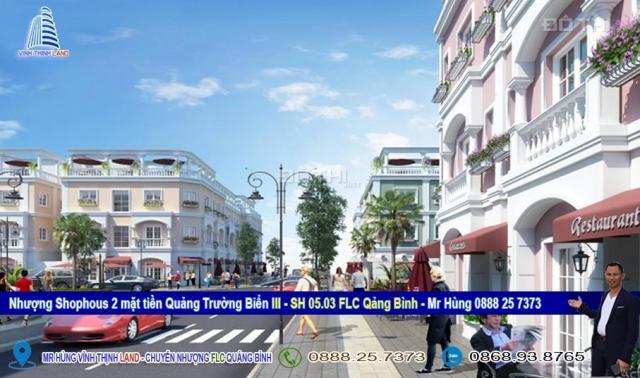 Bán shophouse 2 mặt tiền, view quảng trường biển dự án FLC Quảng Bình