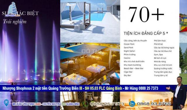 Bán shophouse 2 mặt tiền, view quảng trường biển dự án FLC Quảng Bình