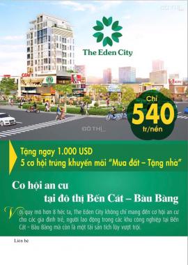 Đất sổ sẵn, mua đất tặng nhà trị giá 540 tr, tại chợ Bến Cát, Bình Dương