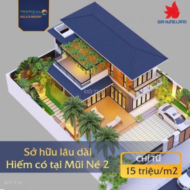 Khu đất biệt thự Tropical giá bán 15tr/m2 Hàm Thuận Nam, thanh toán 2 năm sổ hồng sở hữu lâu dài