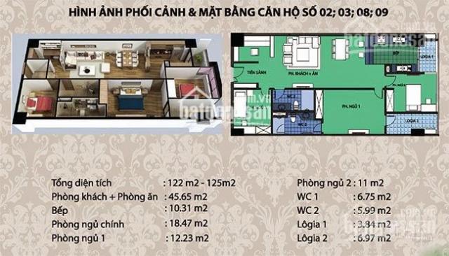 Cần bán cắt lỗ căn hộ 3 phòng ngủ tòa Diamond Flower, Lê Văn Lương, Hoàng Đạo Thúy