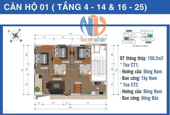 Chính chủ bán căn hộ chung cư Ban Cơ Yếu Chính Phủ, Thanh Xuân, Hà Nội, 100.81m2, giá 2.65 tỷ