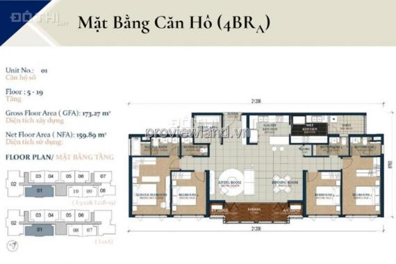 Bán căn hộ tại Feliz En Vista với 4 phòng ngủ, diện tích 173m2, giá gốc chủ đầu tư