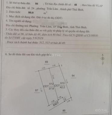 Cần bán cấp 4 cửa xếp mới xây có gác lửng siêu rộng phường Trần Lãm, TP. Thái Bình