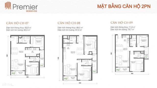 Bán căn hộ chung cư tại dự án Berriver Long Biên, Long Biên, Hà Nội, diện tích 88m2, giá 37 tr/m2