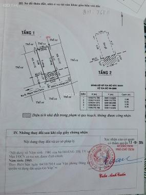 Bán nhà chính chủ tại 237/76/7 Phạm Văn Chiêu, P. 14, Q. Gò Vấp, TP. HCM