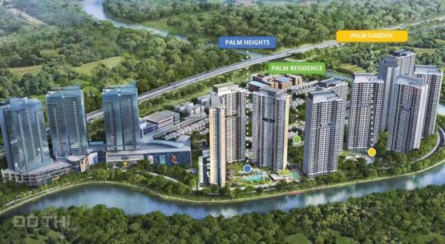 Palm Heights, 2 PN 2 WC, 77m2 nhà thô, view nội khu hồ bơi tháp T2 3,19 tỷ, 0906 313 806 zalo Thơ