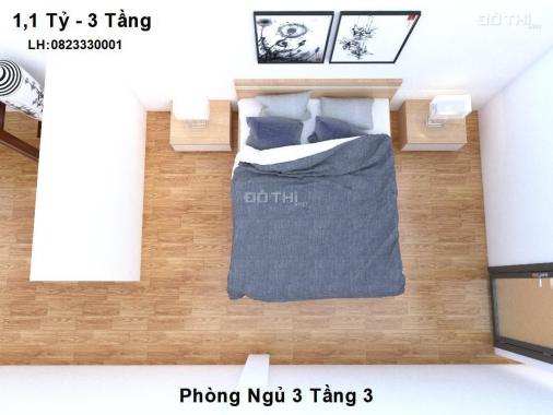 Bán nhà liền kề, thiết kế đẹp, 3 tầng giá 1,1 tỷ cách sân bay 2km tại Tân Trại, Phú Cường