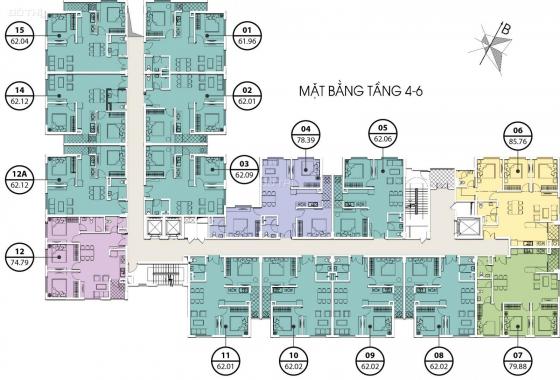 Nhà ở thương mại - căn hộ 2PN giá rẻ nhất KĐT Việt Hưng, vào tên sổ đỏ, có hỗ trợ vay 0% LS, CK 5%