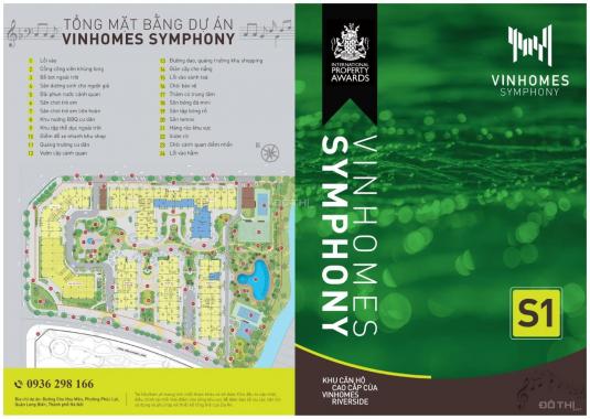 Bán căn hộ chung cư tại dự án Vinhomes Symphony Riverside, Long Biên, Hà Nội, diện tích 56m2