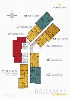 Cập nhật căn hộ dualkey căn hộ 2 thế hệ Đảo Kim Cương, Q2