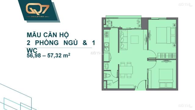 Bán căn hộ chung cư tại dự án Q7 Boulevard, Quận 7, Hồ Chí Minh diện tích 57m2 giá 2.3 tỷ