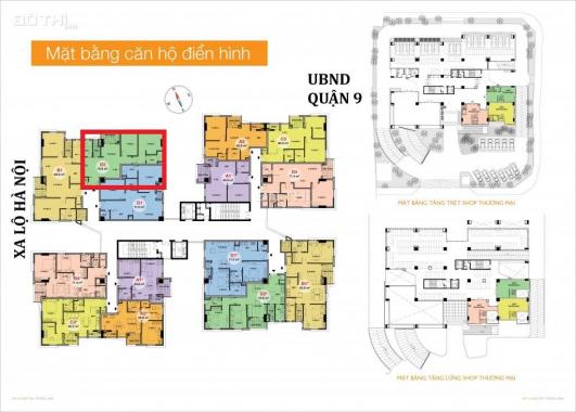 Bán căn hộ ở liền 71m2 2PN 2WC, ngay UBND Q9, cách XLHN 100m, full nội thất, 1.98 tỷ