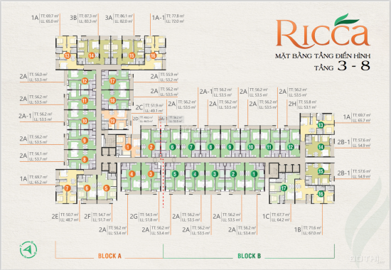 The Ricca chiết khấu 2% cho khách hàng trong ngày mở bán, thêm 1-3% cho khách sỉ