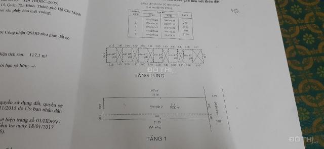 Cần bán dãy nhà gấp P15, Tân Bình. DT 97m2 có 6 phòng trọ