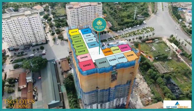 Bán căn hộ dự án TSG Lotus Sài Đồng giá chỉ từ 24 triệu/m2, LS 0% 18 tháng. LH: 09345 989 46
