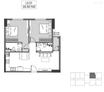 Quỹ căn 2PN riêng độc quyền 50m2 - căn góc 53m2 chung cư Le Grand Jardin, mua trực tiếp chủ đầu tư