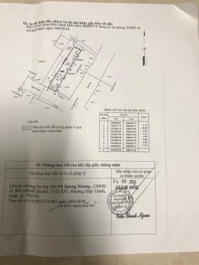 Bán lô đất MT Hiệp Thành 5, Quận 12, 100m2, thổ cư 100%, 5 tỷ