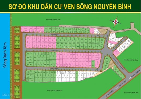 Bán đất sổ đỏ đường Nguyễn Bình, Nhà Bè, giá rẻ nhất thị trường chỉ 2,05 tỷ
