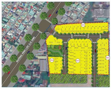 Bán đất mặt tiền Vĩnh Lộc B, Bình Chánh - nền 5.2mx16.5m thổ cư 100% - tặng 5 chỉ vàng - SH riêng