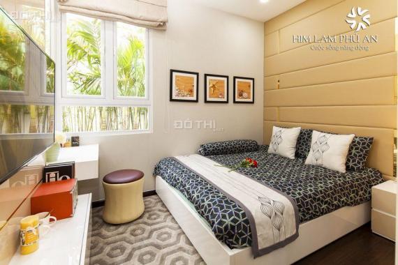 Cho thuê gấp căn hộ cao cấp Him Lam Phú An, Q9, 70m2, 2 PN, giá 7 tr/th, nhà mới 100%, view nội khu