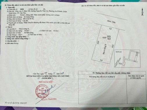Bán nền thổ cư hẻm 388, Nguyễn Văn Cừ, An Khánh, Ninh Kiều giá 1,52 tỷ