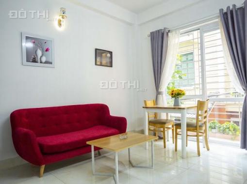 Cho thuê chung cư đủ đồ, 1PN, 1PK, giá 7,5 tr/th, nội thất mới, ở Nguyễn Thị Định, Hoàng Ngân