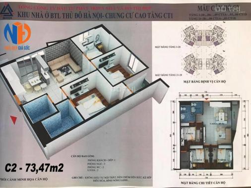 816 triệu bao trọn gói căn hộ 2 PN tại CT1 Yên Nghĩa, Hà Đông.