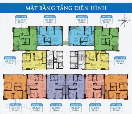Bán cắt lỗ căn hộ 2PN 74m2 chỉ 1,8 tỷ tại dự án Smile Building, trung tâm quận Hoàng Mai