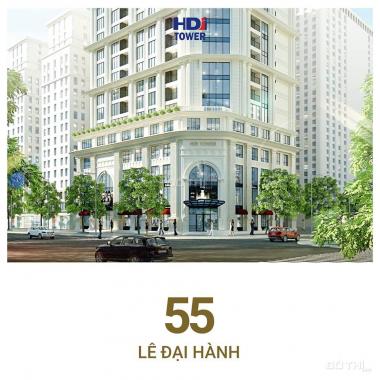 Bảng giá chủ đầu tư chung cư 55 Lê Đại Hành HDI Tower, 6.3 tỷ/2PN, 7.7 tỷ/3PN, CK 100tr, NH 70%