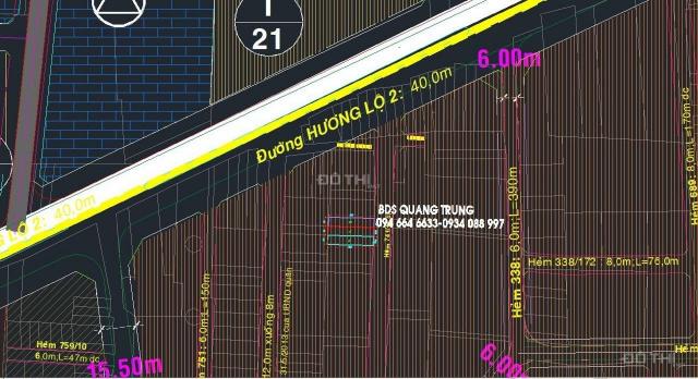 Bán đất hẻm 741 Hương Lộ 2, (4x20m), giá 4.3 tỷ