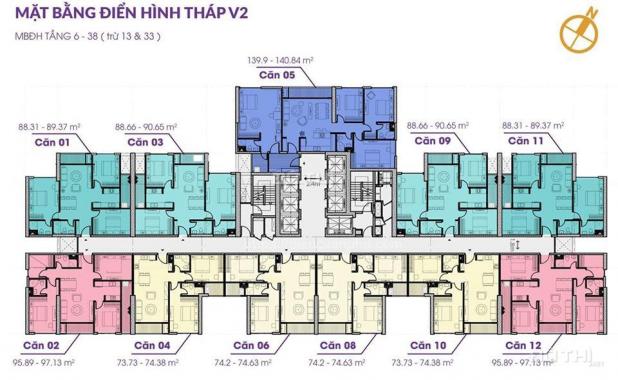 Bán căn hộ 3 phòng ngủ 90m2 nội thất cao cấp, HTLS 0% 2 năm, gia lộc thêm vàng 9999 và lì xì 15tr