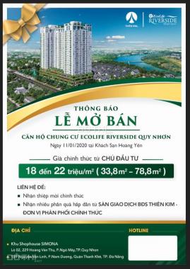 Lễ mở bán Ecolife Riveside 11/01/2020 Căn hộ Hiện đại thông minh bậc nhất Quy Nhơn