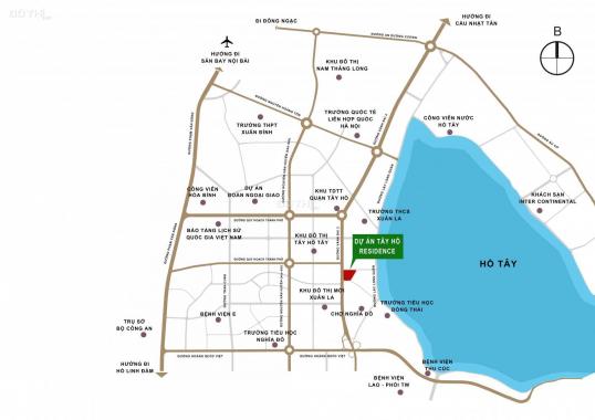Bán nhà biệt thự, liền kề tại dự án Tây Hồ Residence, Tây Hồ, Hà Nội diện tích 131,3m2, giá 21.5 tỷ