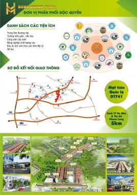 Đất nền KĐT sinh thái Mỹ Lệ Capital Bình Phước, 315 triệu, 100m2
