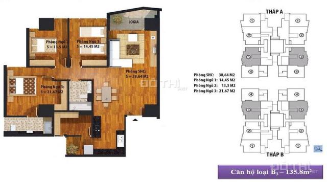 Sở hữu căn hộ 3PN - 126m2, chỉ 2,4 tỷ - New Skyline