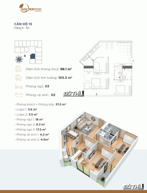 Căn hộ cao cấp tiêu chuẩn khách sạn cuối năm nhận nhà chỉ 40 tr/m2 view công viên Cầu Giấy