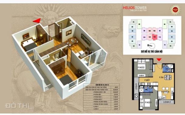 Bán căn 11 chung cư Helios Tower 75 Tam Trinh, Hoàng Mai, Hà Nội, diện tích 67.5m2