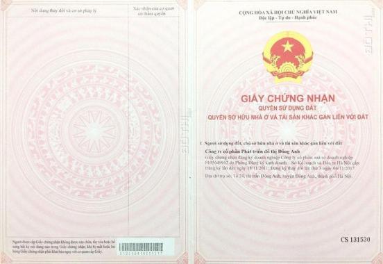 Bảng giá dự án Happy Land Đông Anh - CK lên đến 7% - Đã có sổ đỏ