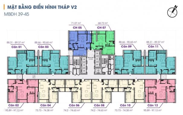 Căn hộ tòa V2 The Terra An Hưng Tố Hữu, ưu đãi vay 0%, giá chỉ từ 1.6 tỷ