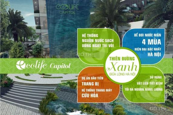 Cho thuê văn phòng rẻ nhất tại tòa Ecolife Capitol, DT linh hoạt: 50m2 - 100m2 - 200m2