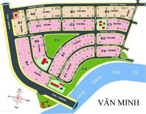 Bán đất dự án Văn Minh, MT Mai Chí Thọ, gần trung tâm hành chính Q2 và Sun Avenue, 10x19m, 110tr/m2