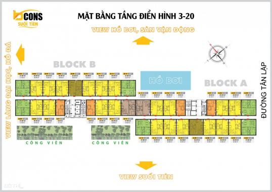 Sang nhượng căn hộ Bcons Miền Đông, giỏ hàng đa dạng, giá tốt nhất